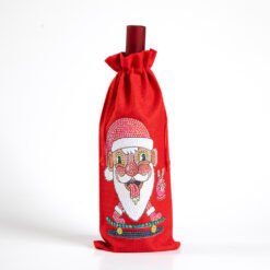 Christmas Gift Diamond Painted Red Wine Bag - M