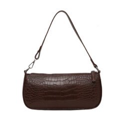 Alligator shoulder bag - Brown