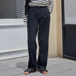 Casual wide-leg pants - Black, M