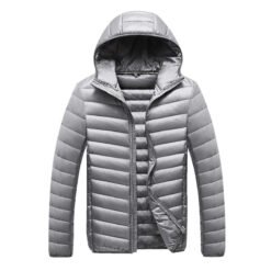 Men's lightweight down jacket - Grey, L