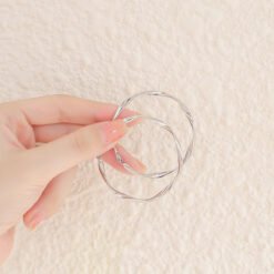 Alternative view of Niche Temperament Big Hoop Earrings