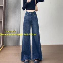 AutumnWinter Black Gold And Blue Flared High-Waist Jeans