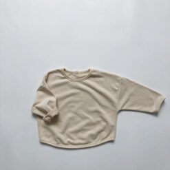 Basic Children's Long-sleeved Sweatshirt For Autumn And Winter Layering