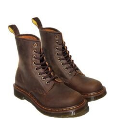 Cowhide British Retro Brown Flat Work Ankle Boots - Brown, 44