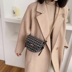 Alternative view of Checked shoulder bag