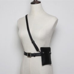 Fashion wild belt belt bag - Black