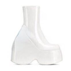 Platform Platform Platform Ankle Boots - White, 39