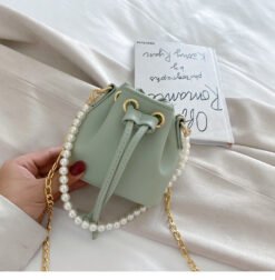 Alternative view of Vintage pearl crossbody bag