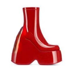 Platform Platform Platform Ankle Boots - Red, 36