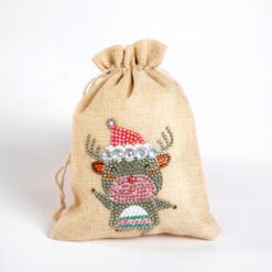 Christmas Gift Diamond Painted Red Wine Bag - A