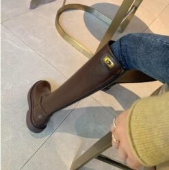 Alternative view of Tall Tube Knight Boots Female Autumn Winter