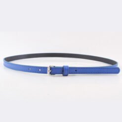 Thin Belt Fashion Belt Small Steel Buckle Belt - Royal