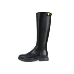Tall Tube Knight Boots Female Autumn Winter - Black, 38