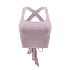 Hundred Wear Basic Cross Beautiful Back Tank-top - Purple, S