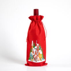 Christmas Gift Diamond Painted Red Wine Bag - O