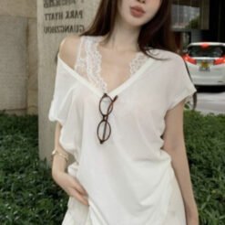 Womens Summer Lace Base Tank Top For Layering