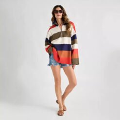 Alternative view of Women's Half Zip Turtleneck Pullover Long Sleeve