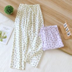 Simple Sweet And Relaxed-fit All-cotton Lounge Pants