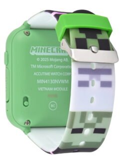Alternative view of Minecraft iTime Unisex Touchscreen Smart Watch with Silicone Strap and Green Case 42MM