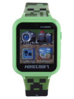 Minecraft iTime Unisex Touchscreen Smart Watch with Silicone Strap and Green Case 42MM