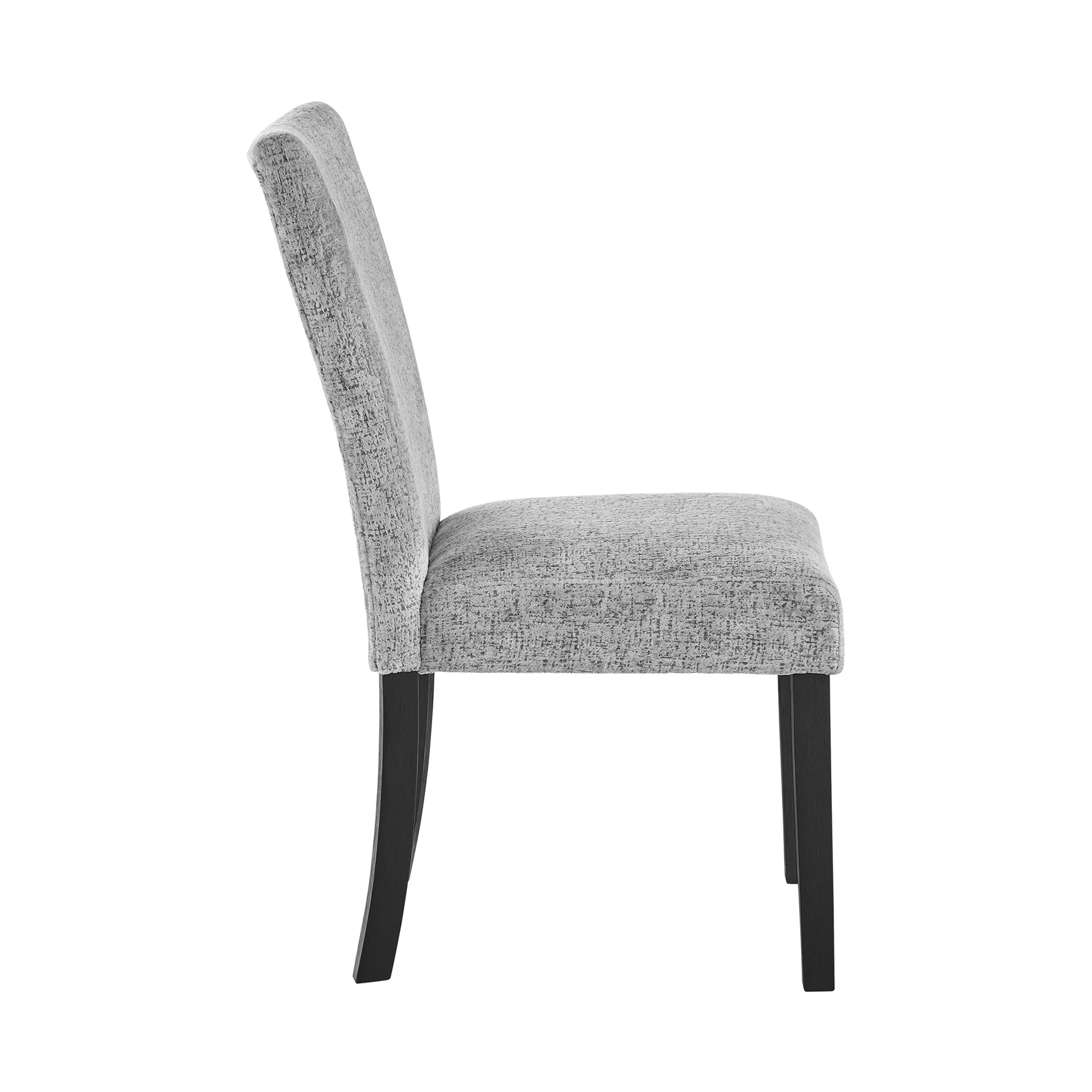 Set of Two Light Upholstered Fabric And Wood Dining Side Chairs - Image 5