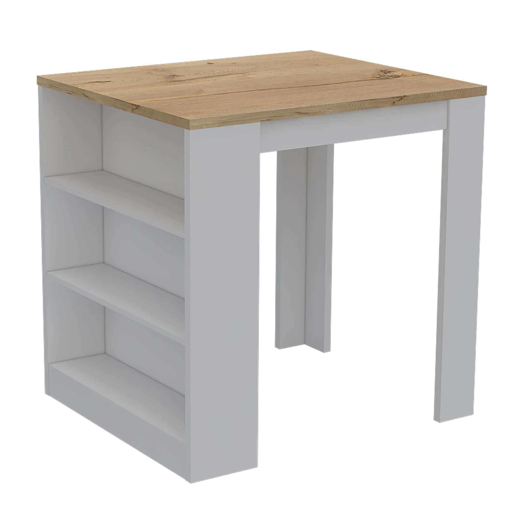 Glendale 2 Piece Kitchen Set, White / Light Oak Finish - Image 3