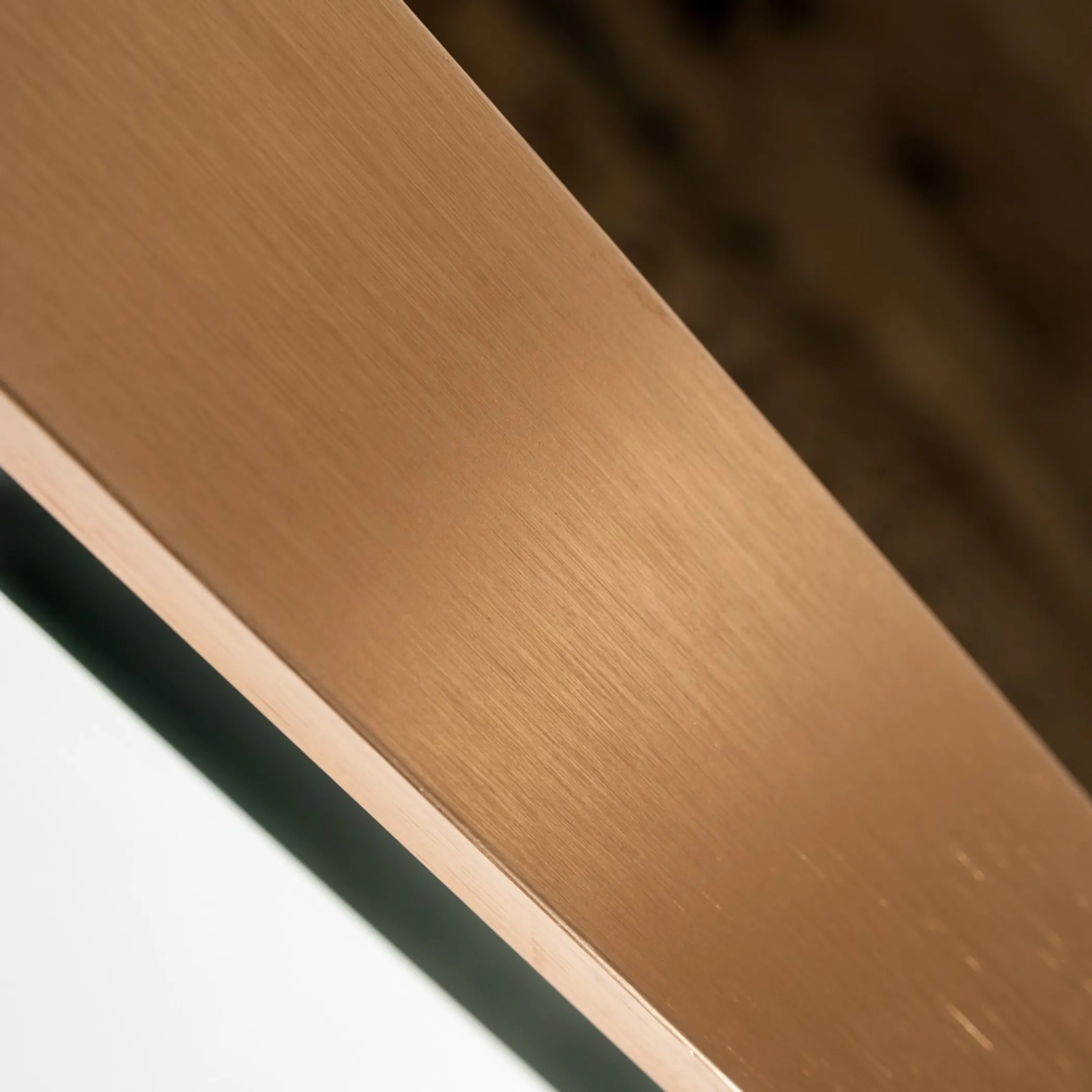 39" Rose Gold and Black Wood and Metal Framed Accent Mirror - Image 6