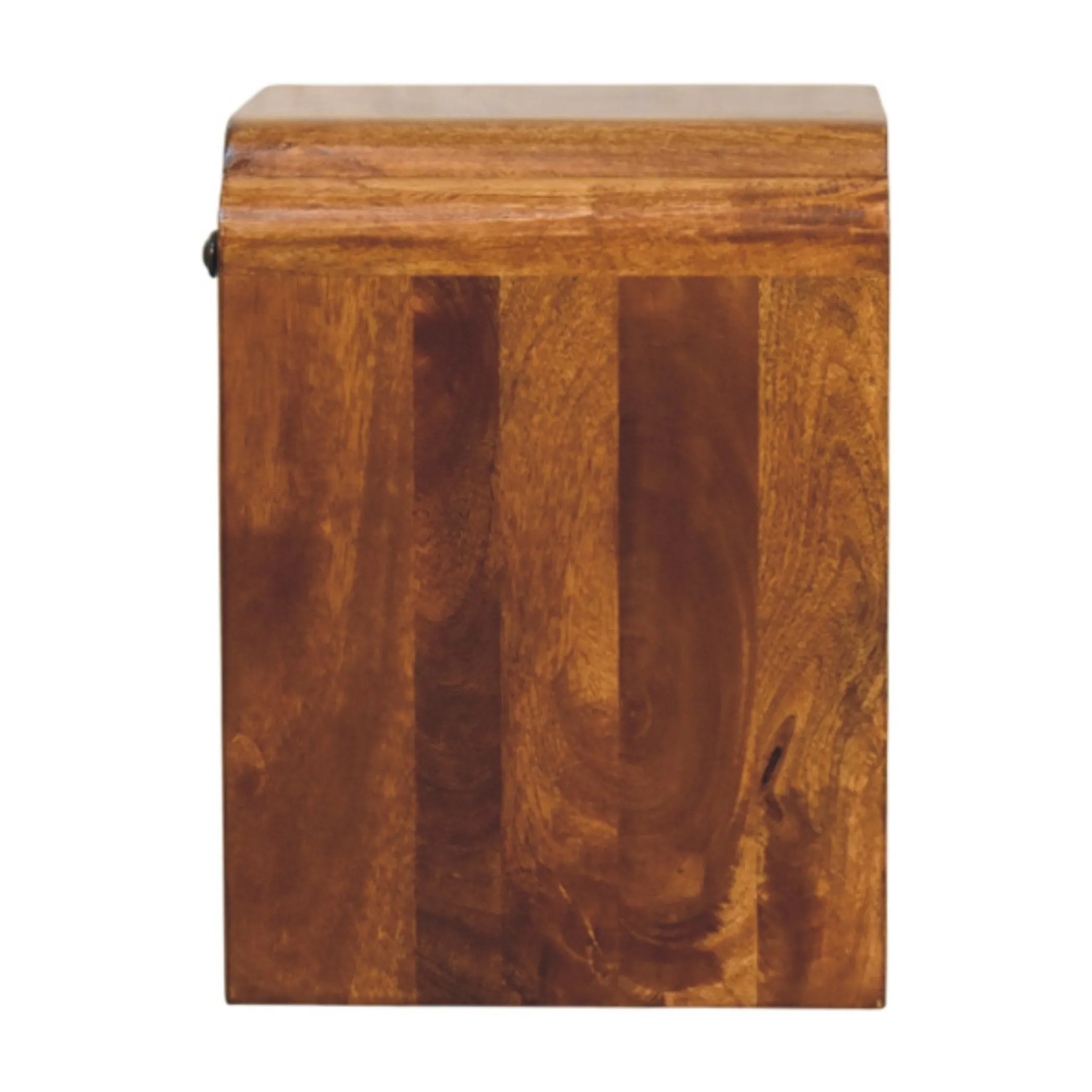 Solid Wood One Drawer Scallop Edge Nightstand - Image 5