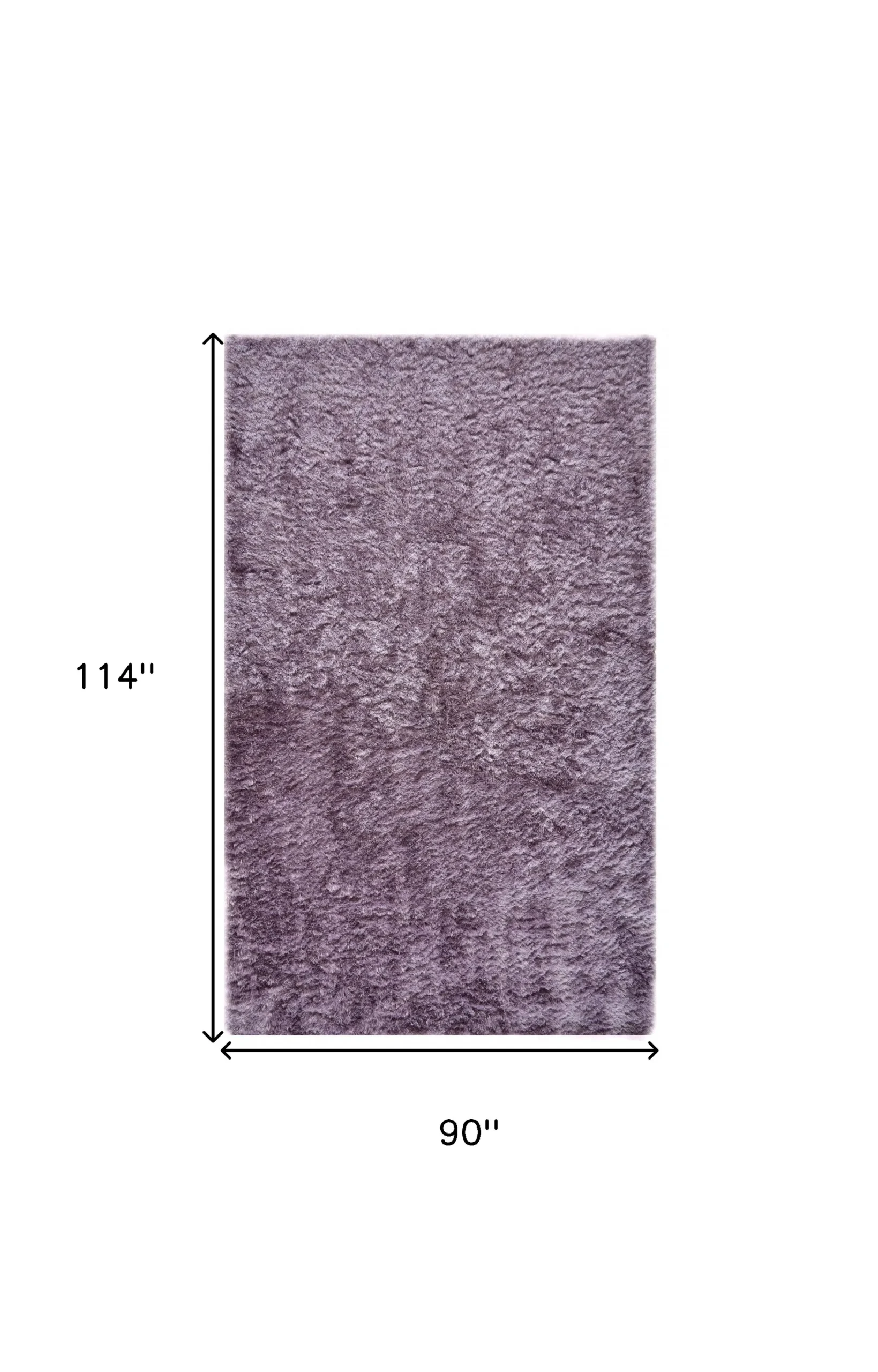 8' X 10' Purple Shag Tufted Handmade Area Rug - Image 3