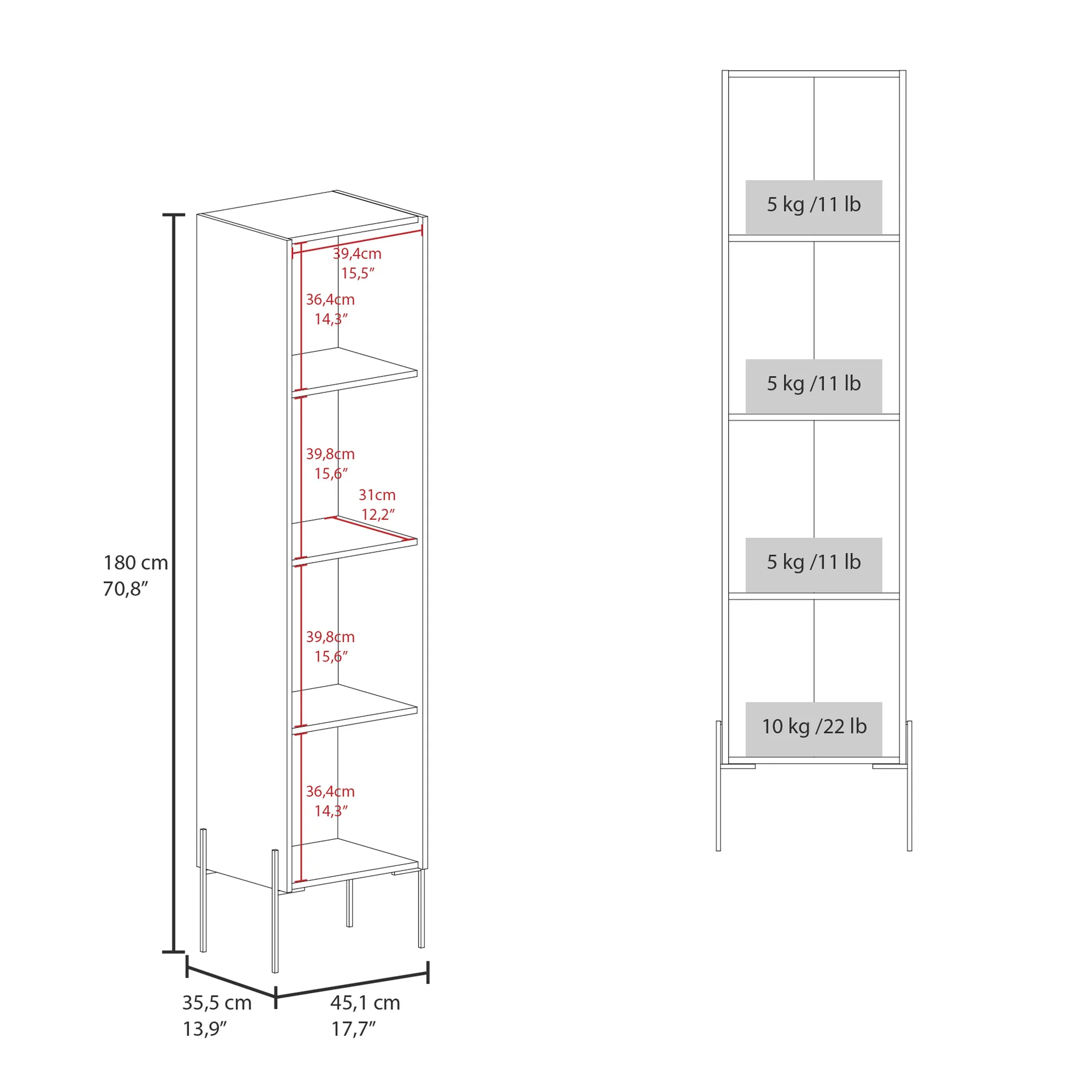 Hagi Tall Linen Cabinet 71" - Image 2