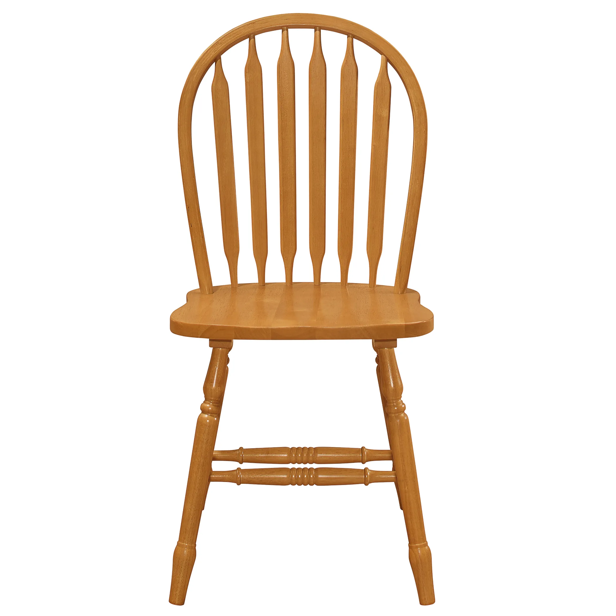 Sunset Trading Oak Selections Windsor Arrowback Dining Chair | Light Oak Finish Solid Wood | Set of 4 Sidechairs - Image 5