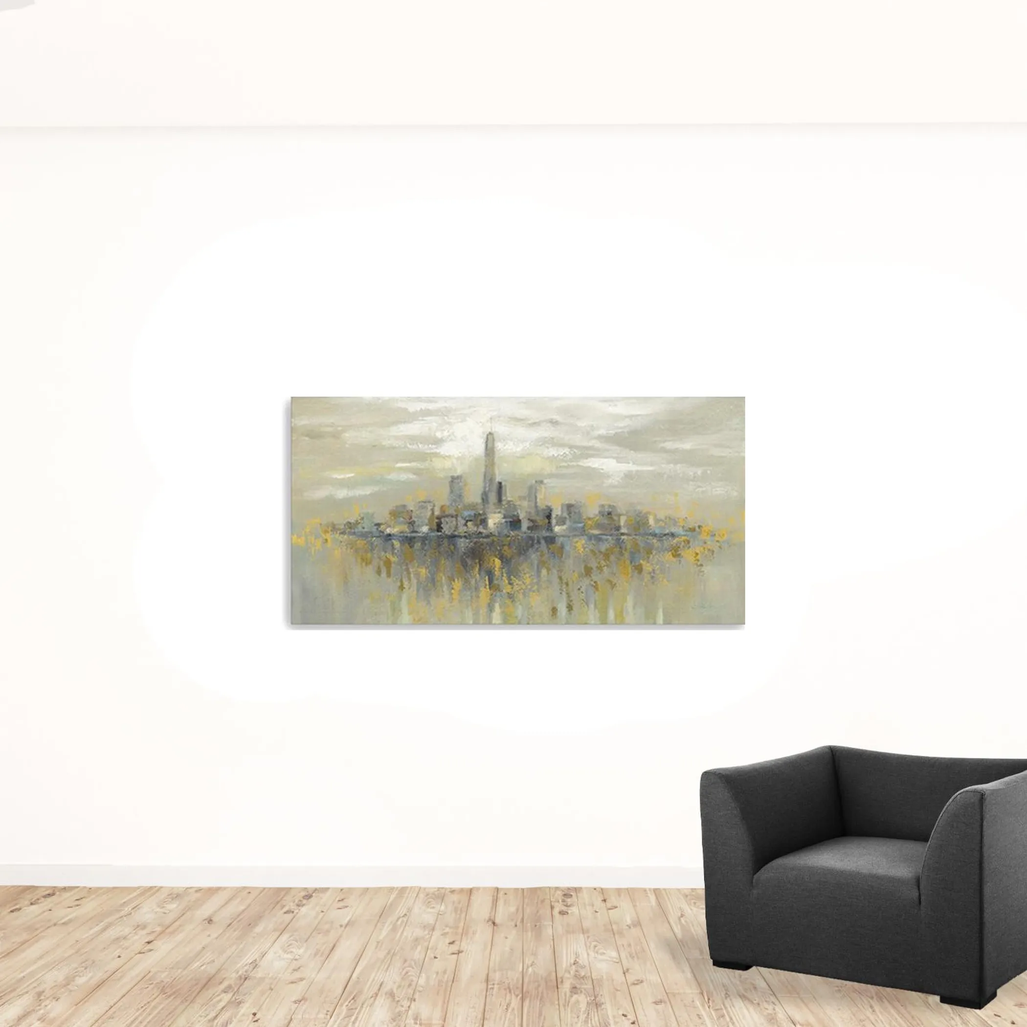 Artistic Manhattan City Skyline Unframed Print Wall Art - Image 2