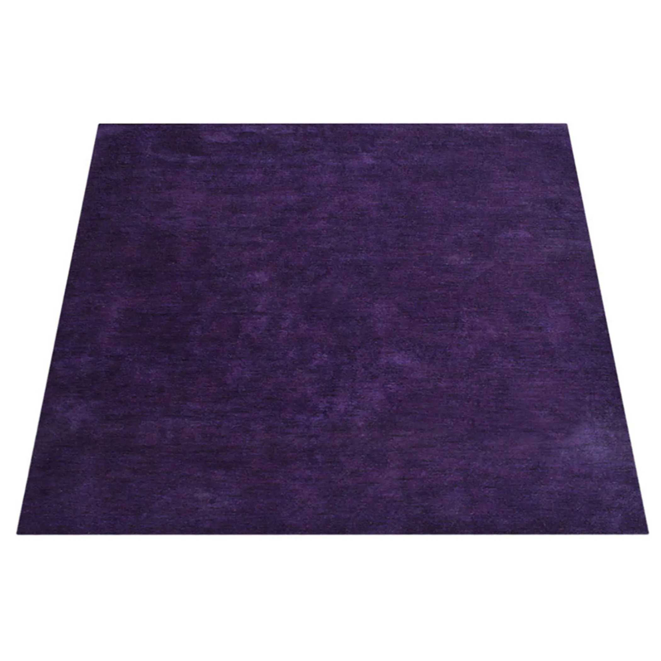 Rugsotic Carpets Hand Knotted Loom Silk 10'x10' Square Area Rug Solid - Image 3