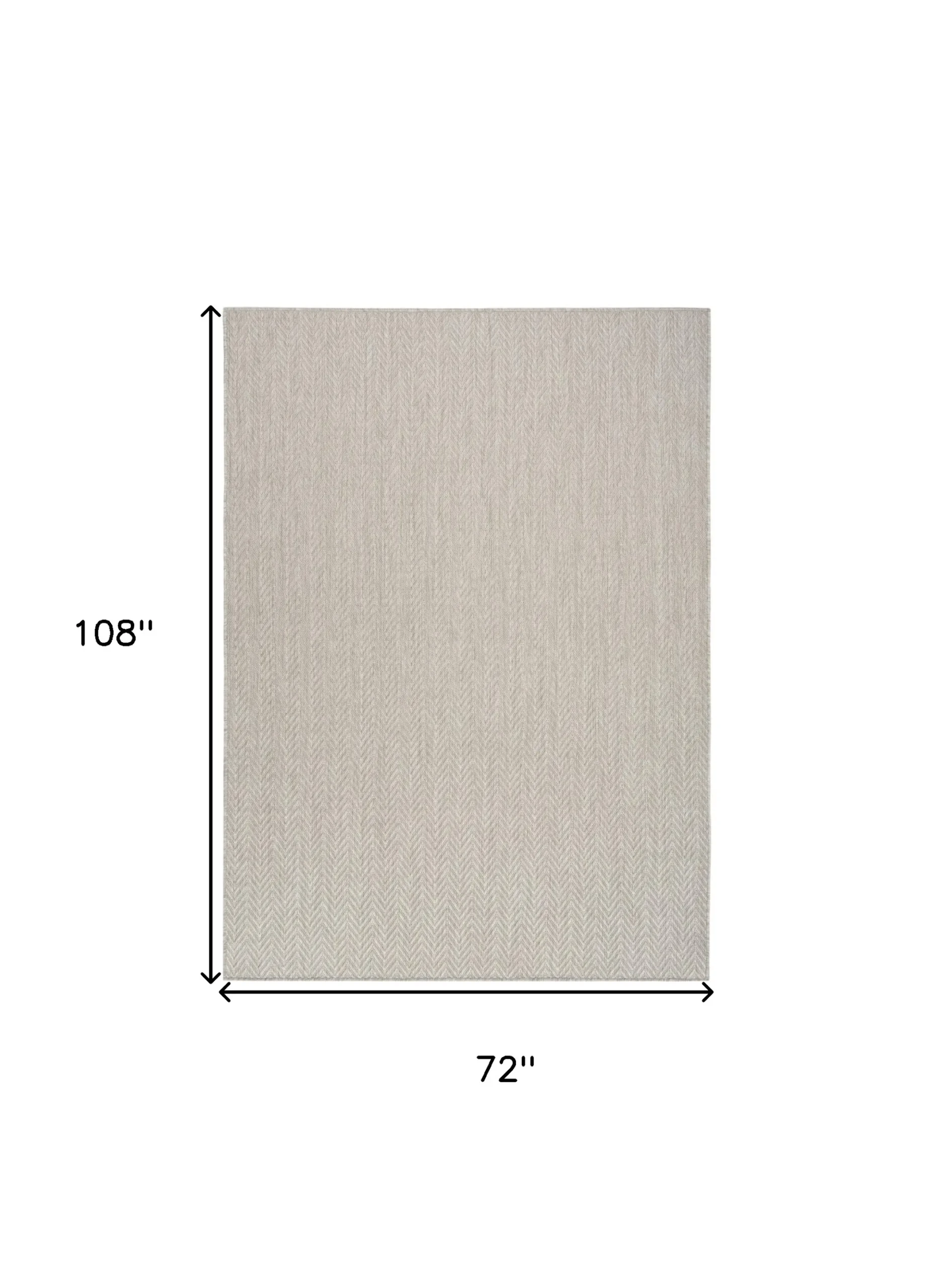 6' X 9' Gray Geometric Indoor Outdoor Area Rug - Image 2