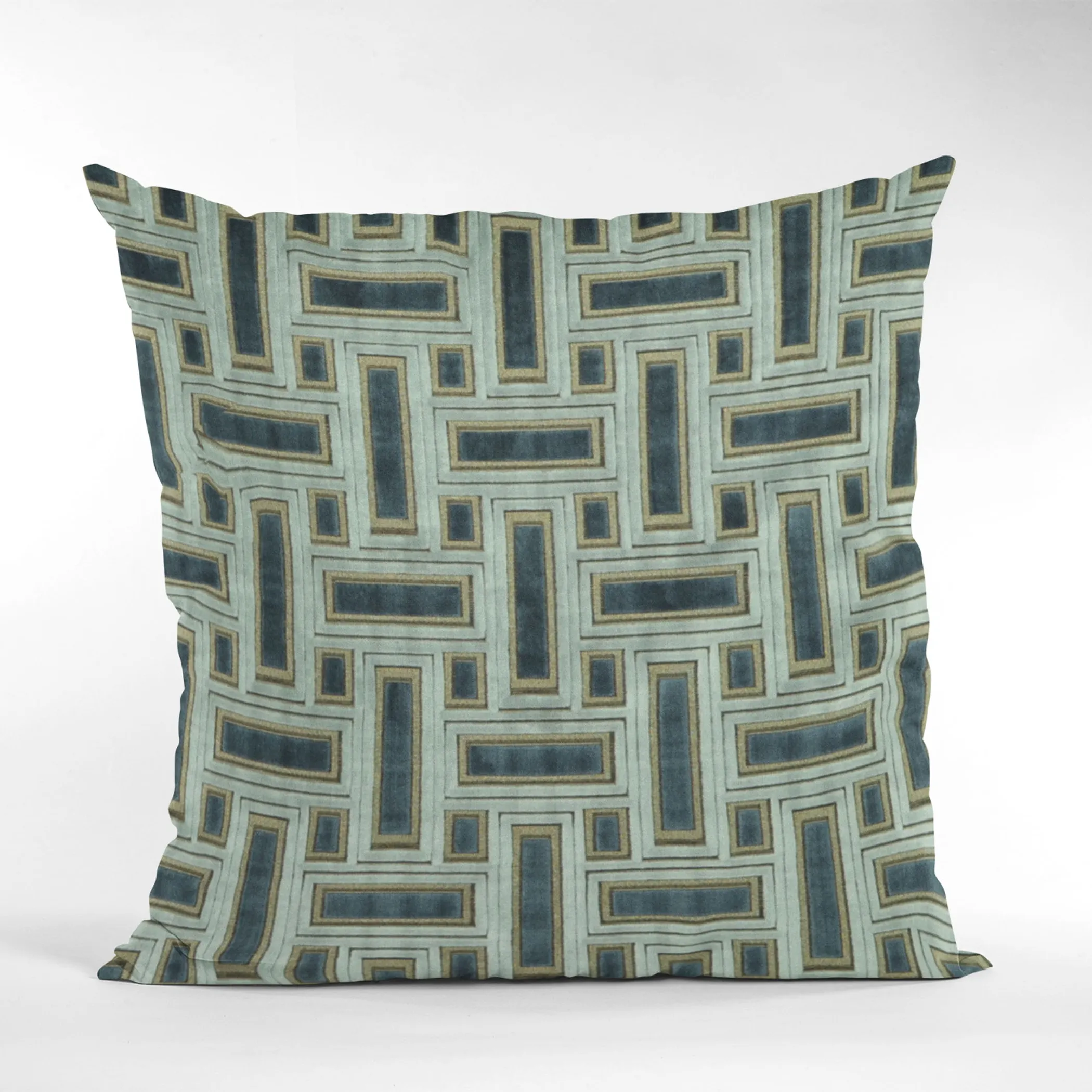 Plutus Hazy Stony Cut Velvet, Some Sparkle To It Luxury Throw Pillow - Image 5