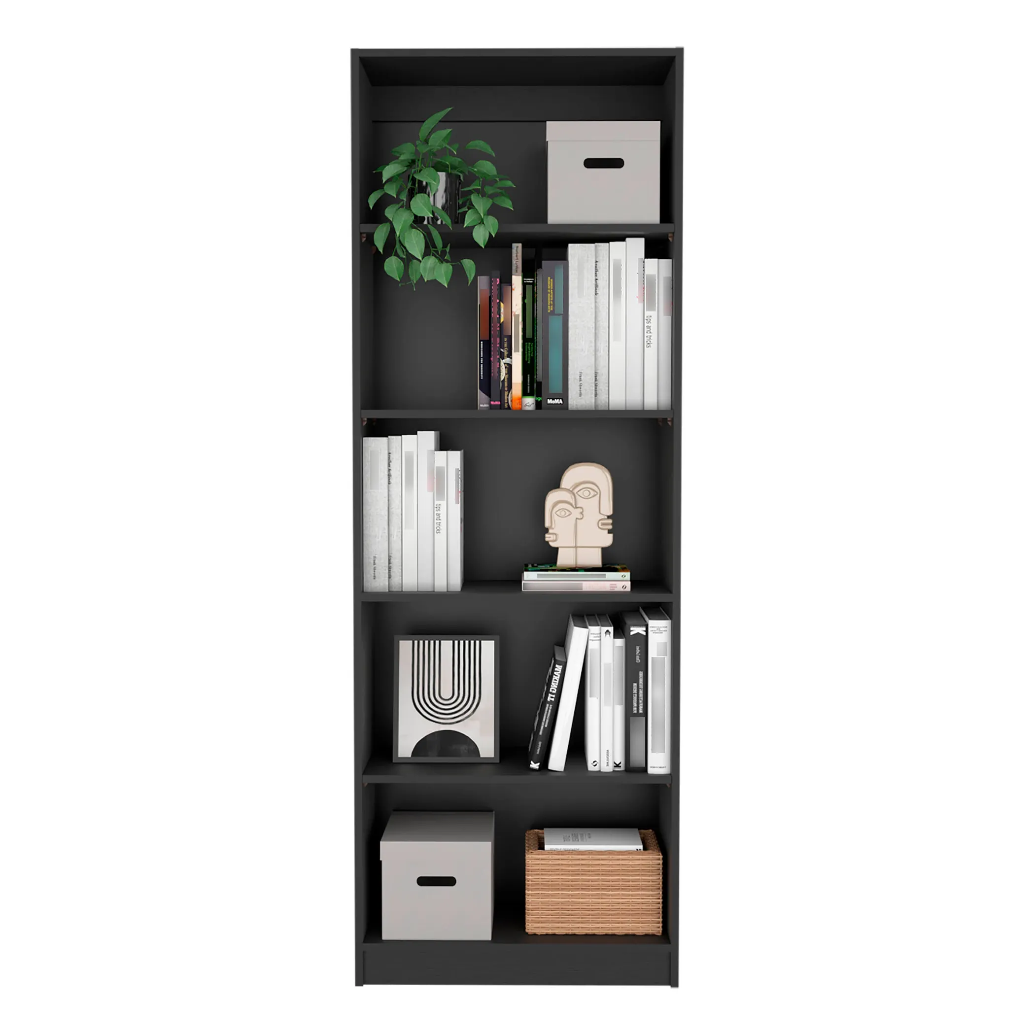 Home 4 Shelves Bookcase - Image 2