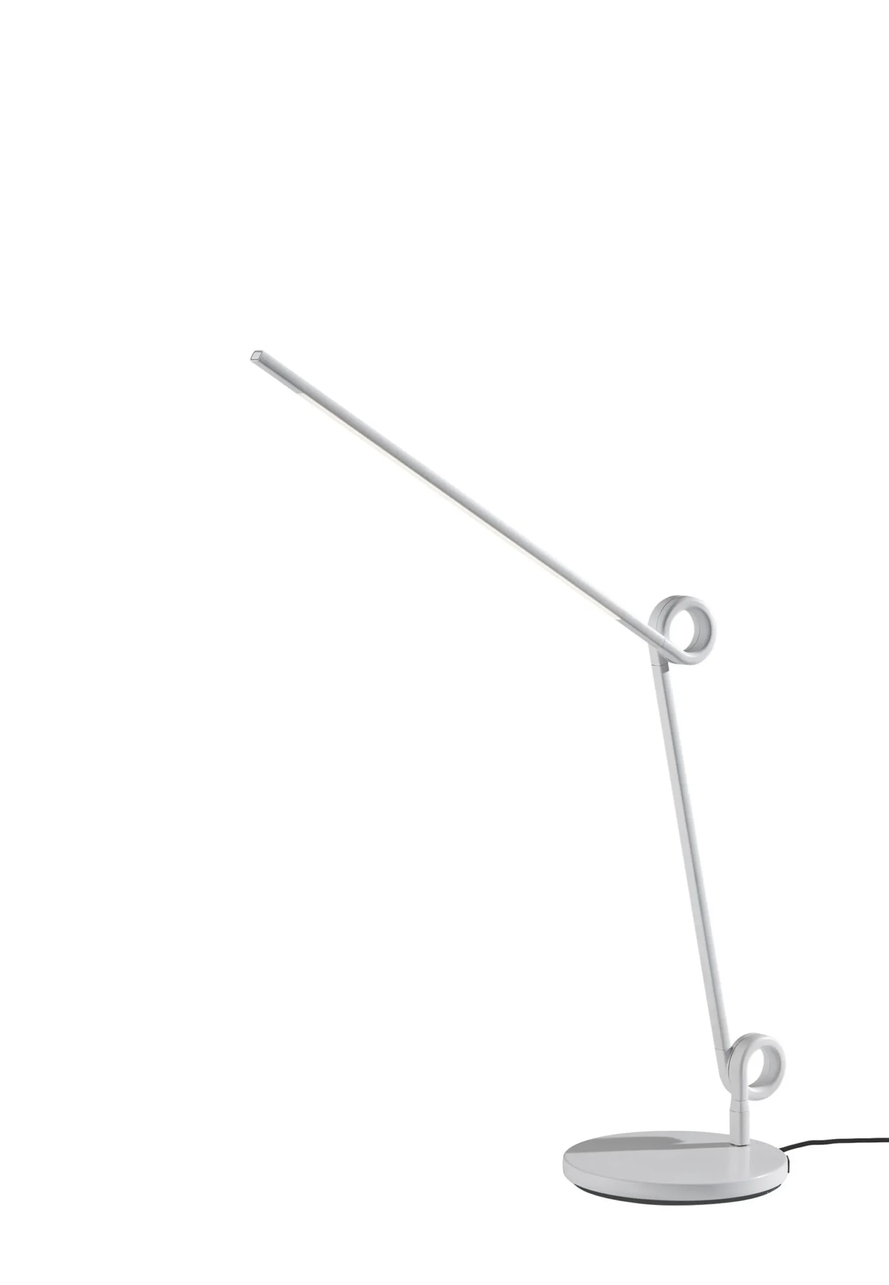 35" White Metal Novelty Desk Table Lamp - Image 2