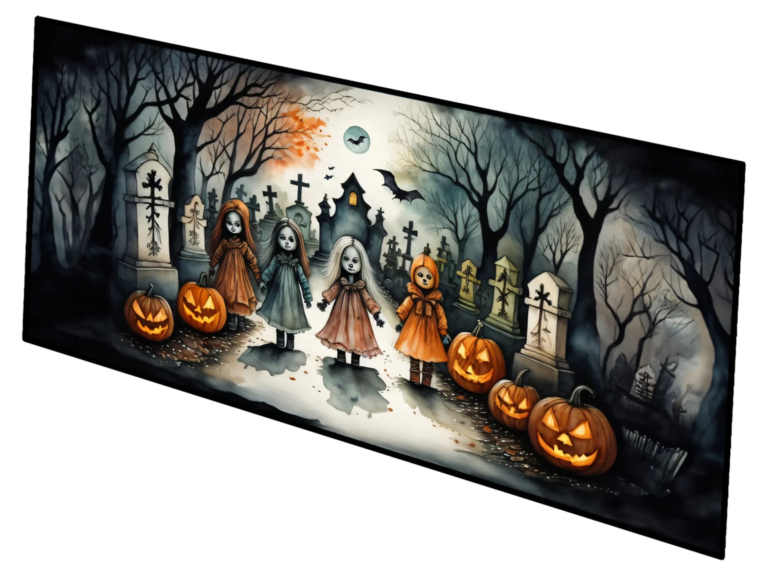 More Spooky Halloween Runner Mat 28x58