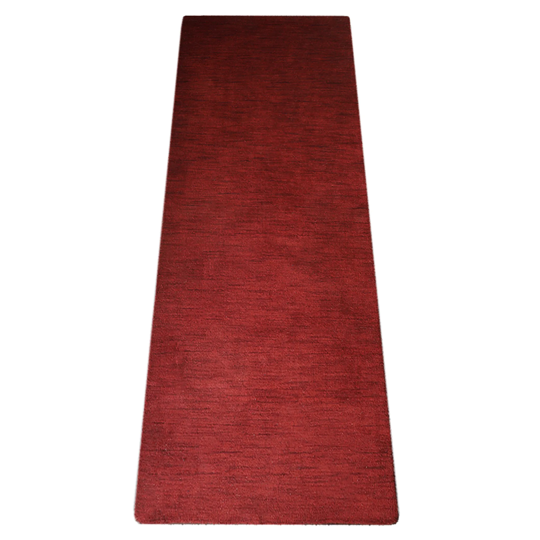 Rugsotic Carpets Hand Knotted Loom Wool Runner Area Rug Solid - Image 3