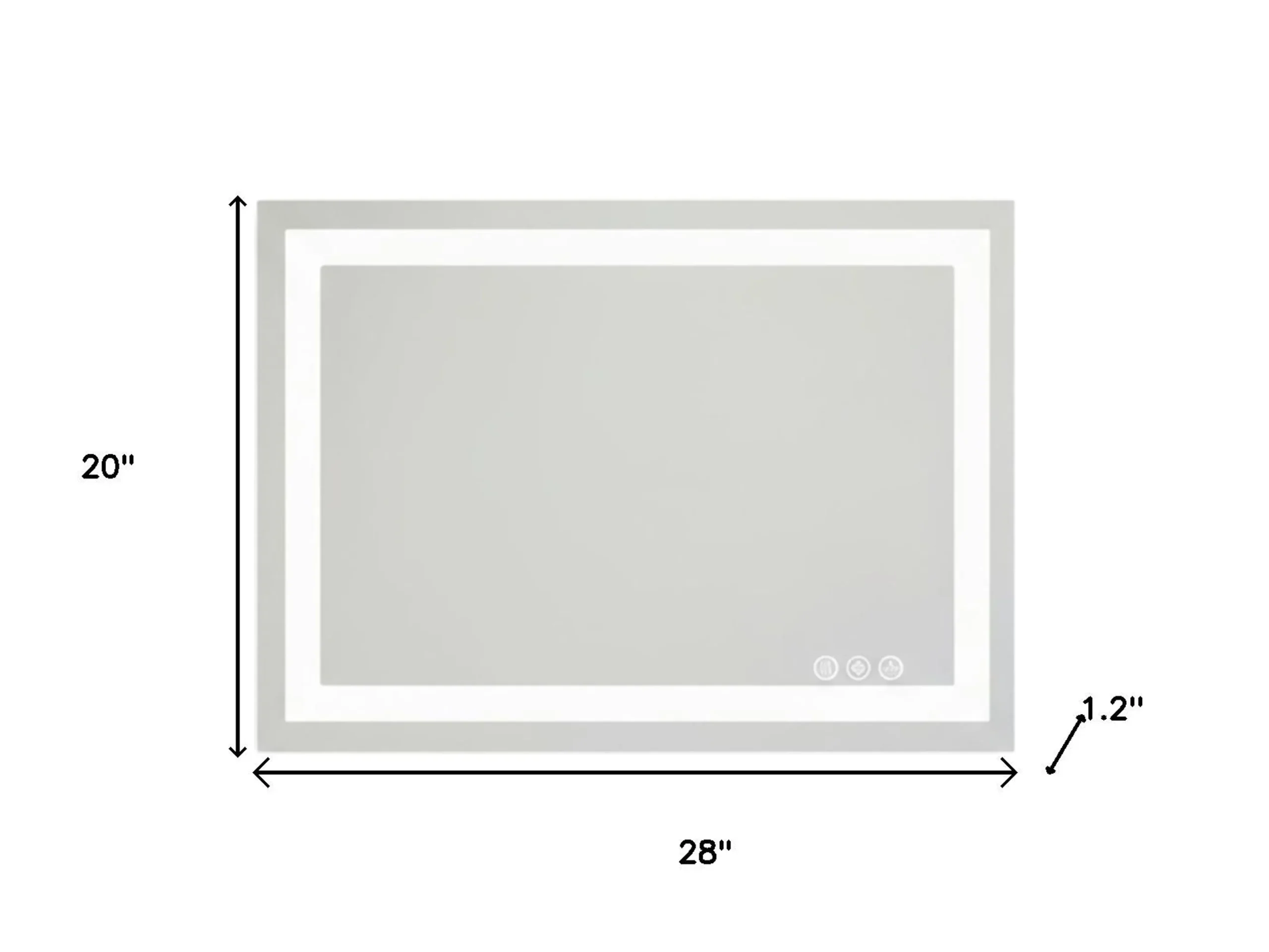 Lighted Frameless Bathroom Vanity Mirror - Image 6