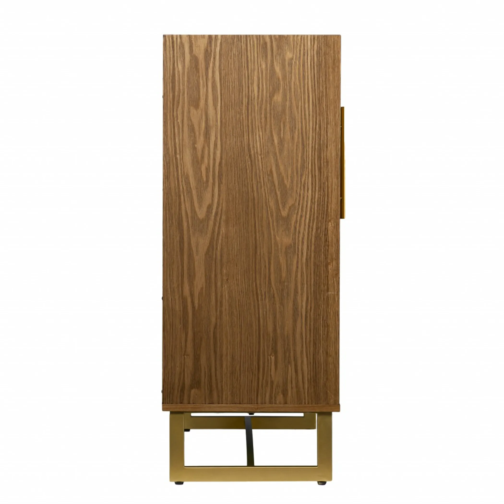Retro Gold Natural and Faux Marble Wine Cabinet - Image 3