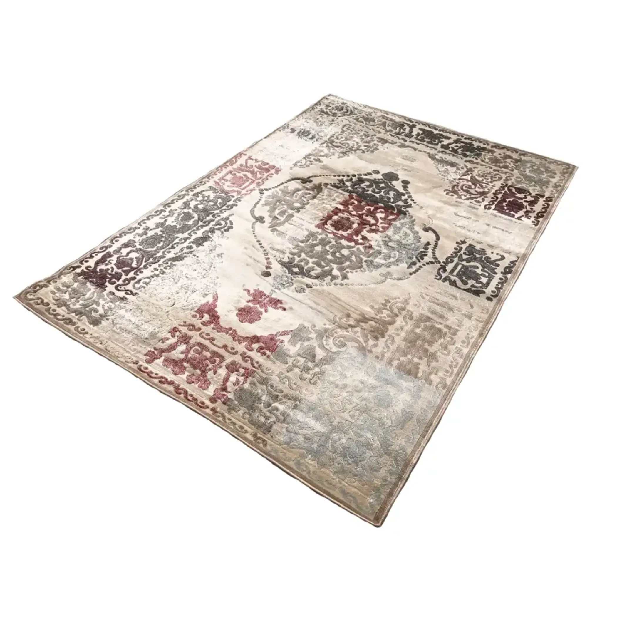 7'10" x 10'3" Feet Vintage Beige Silky Glam Area Rug