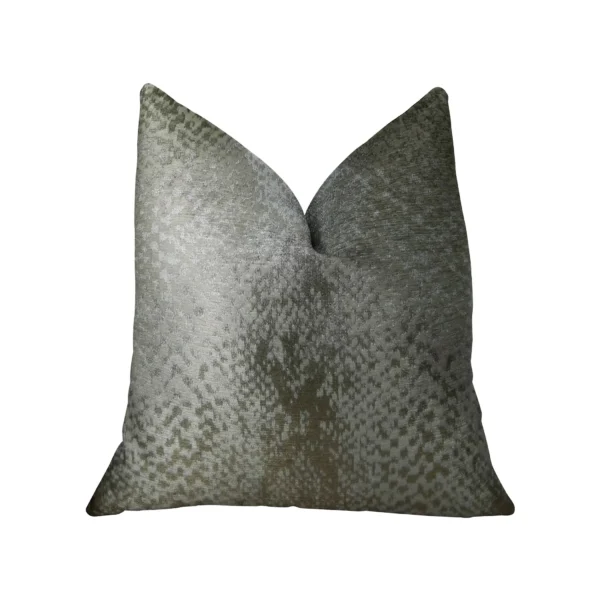 Plutus Venetian Silver Handmade Luxury Pillow