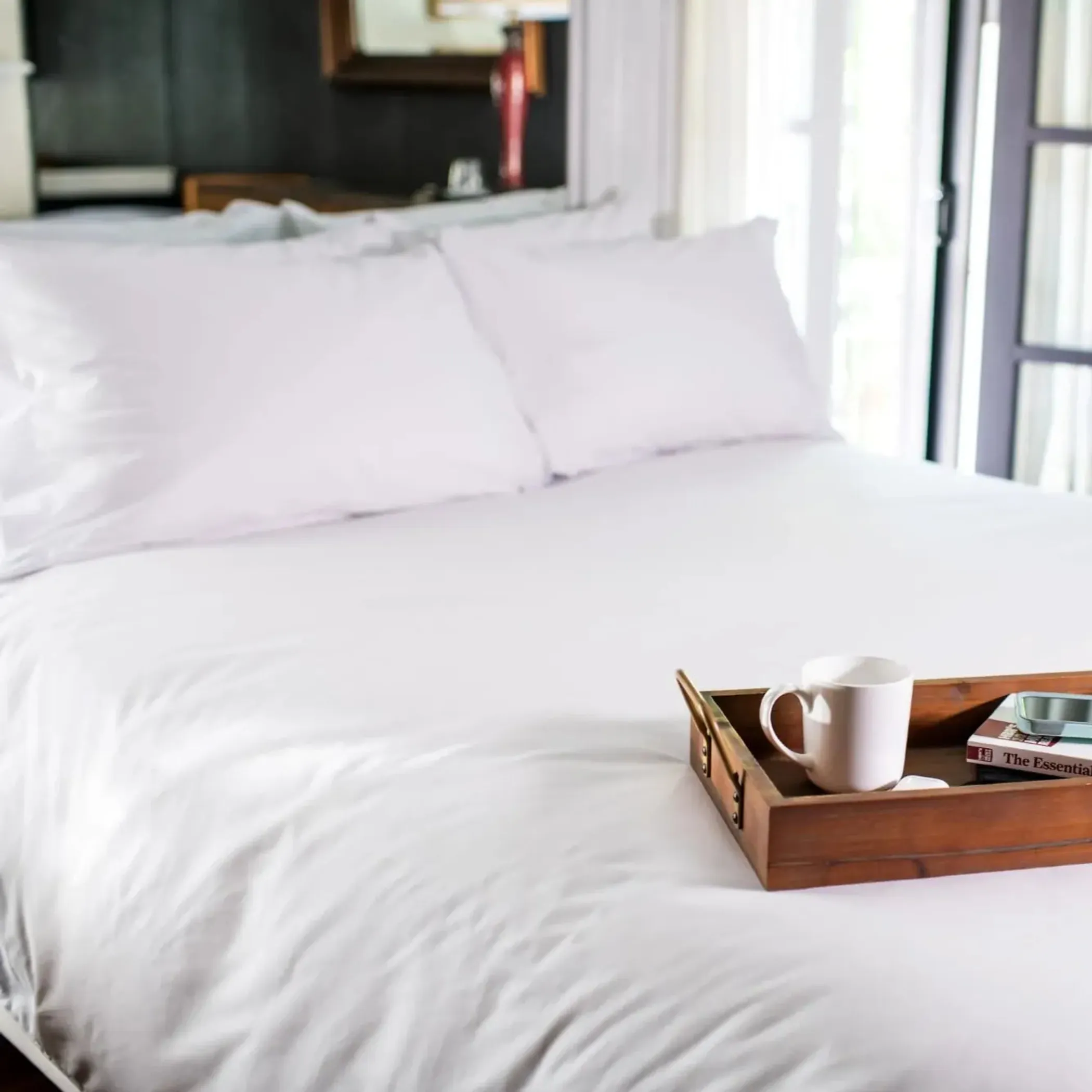 T-300 White Combed Cotton Sheets - Image 2