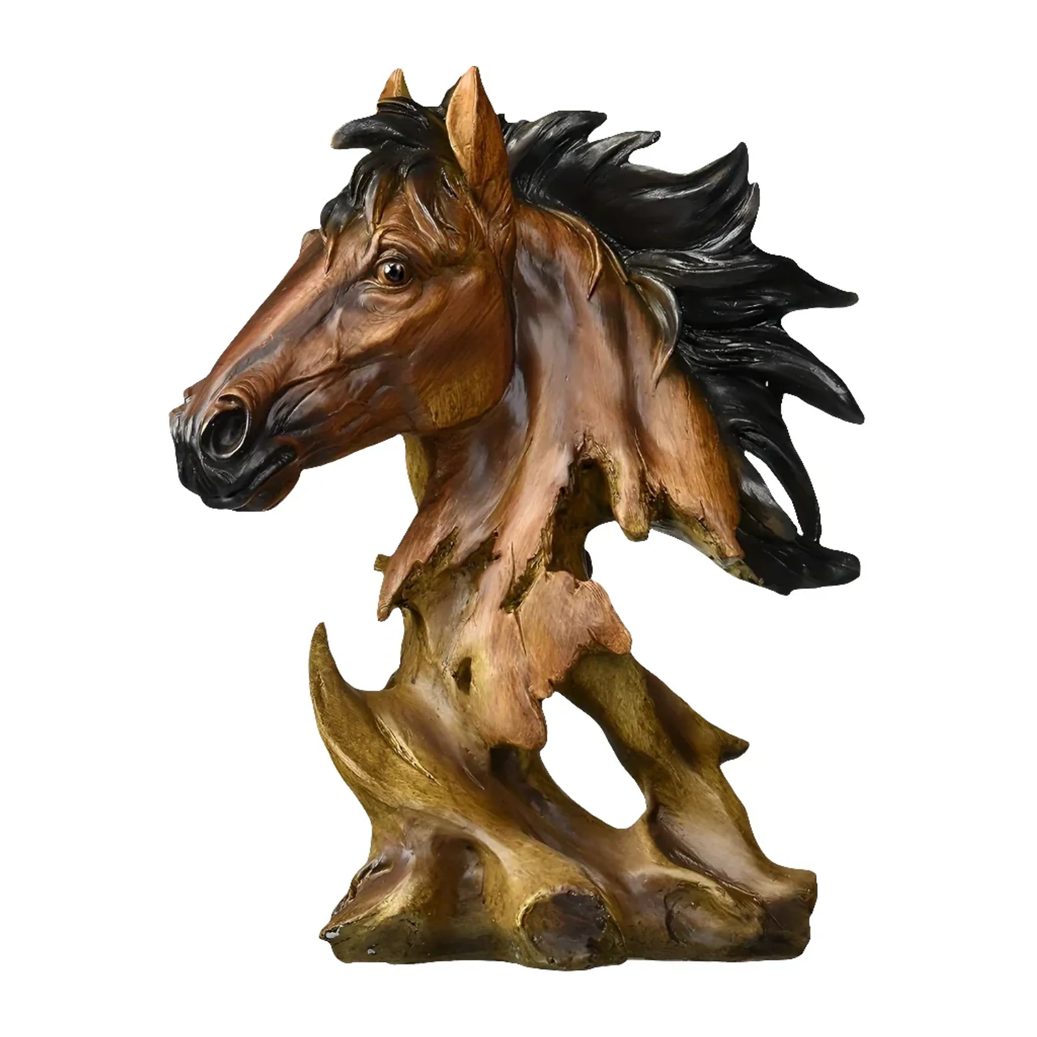 Polyresin Horse Tabletop Sculpture - Image 2