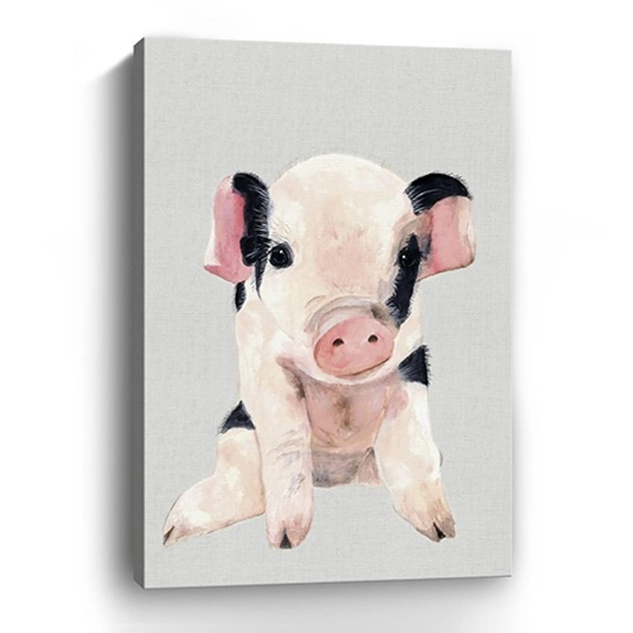 Cute Pink Piglet Unframed Print Wall Art - Image 4