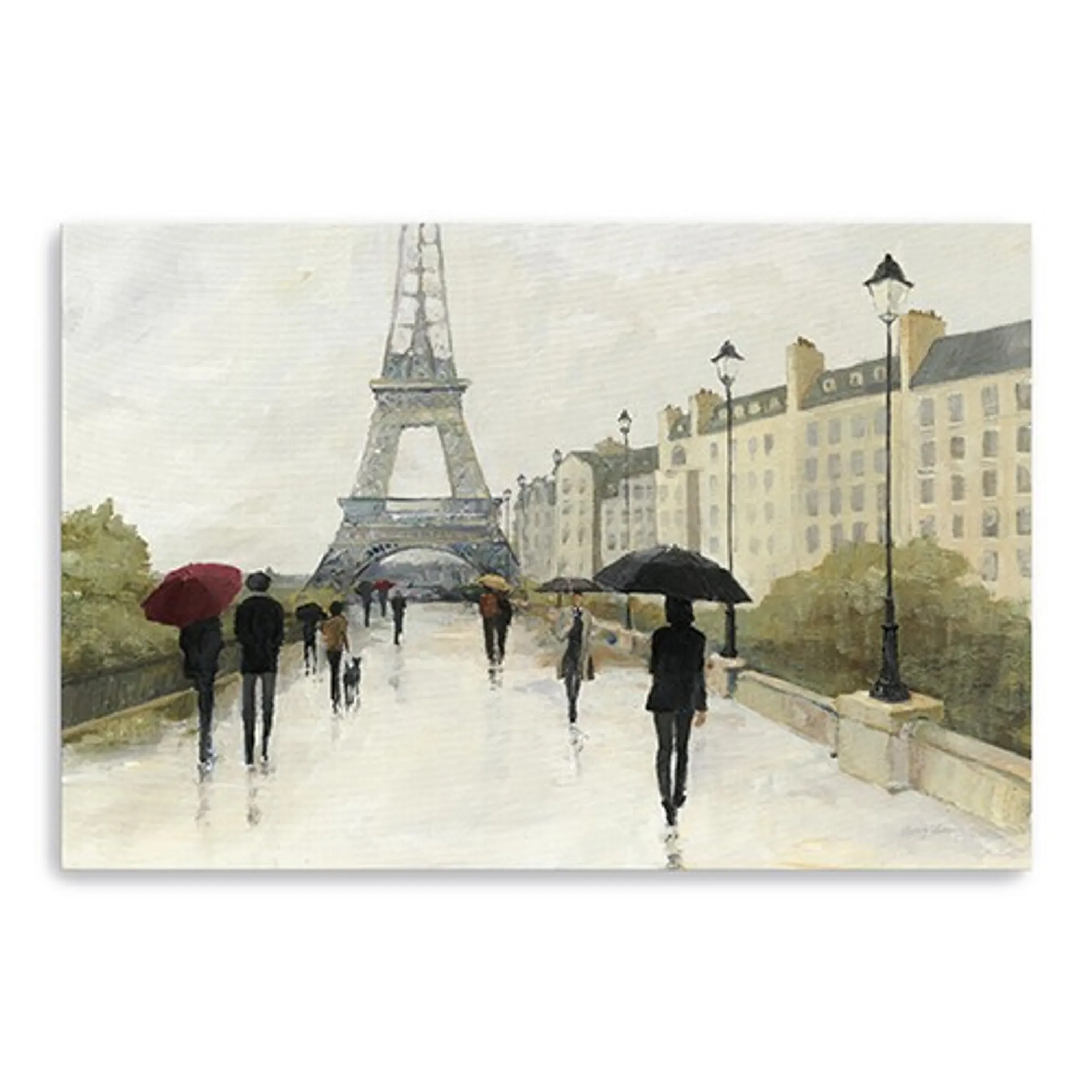 Parisian Rainy Day Unframed Print Wall Art - Image 2
