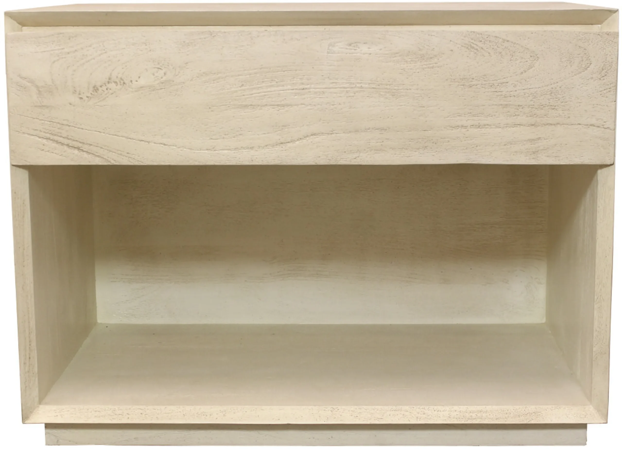 24" Natural One Drawer Solid Wood Nightstand - Image 5