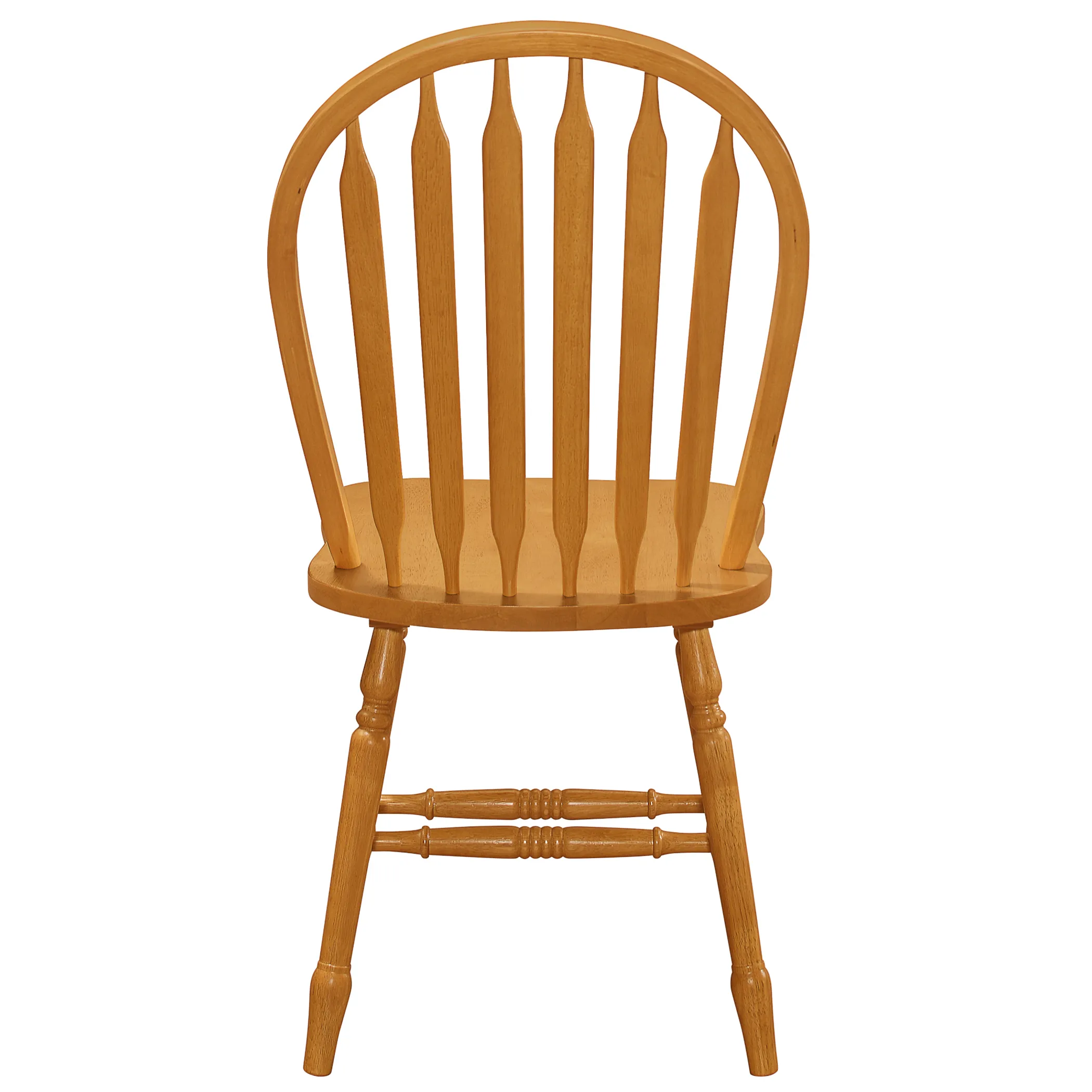 Sunset Trading Oak Selections Windsor Arrowback Dining Chair | Light Oak Finish Solid Wood | Set of 4 Sidechairs - Image 6