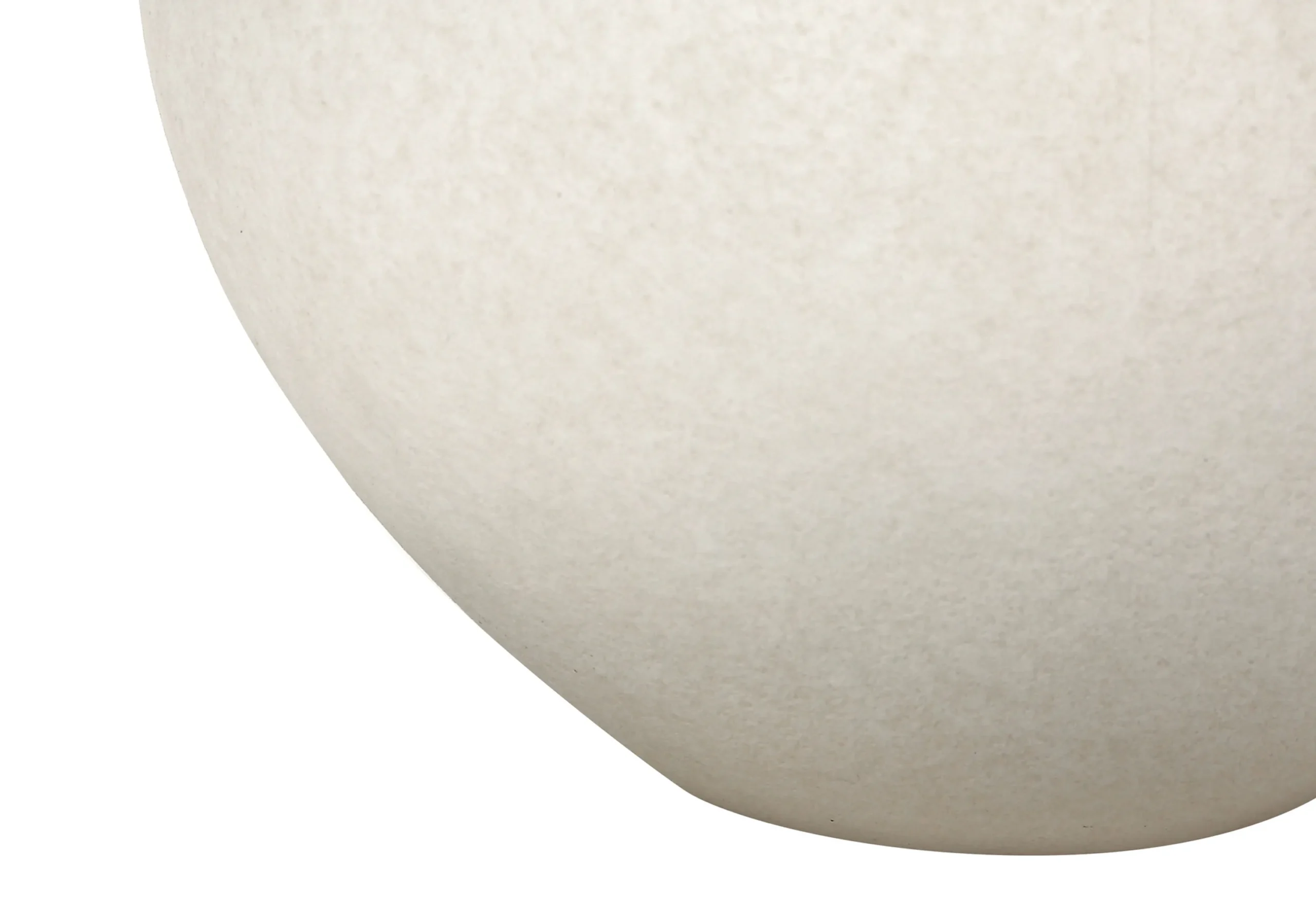 16" Cream Ceramic Round Table Lamp With Cream Empire Shade - Image 4
